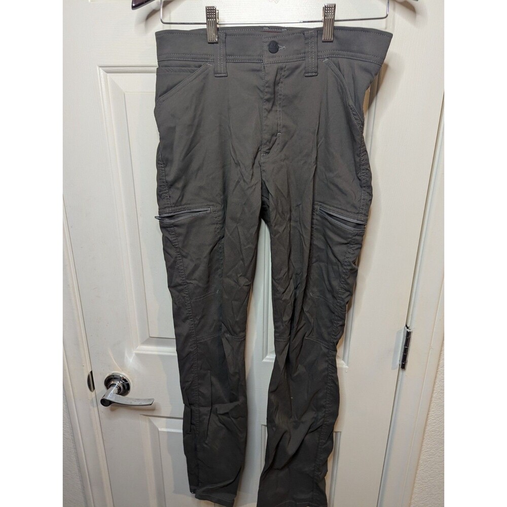 Wrangler Performance Zip Cargo Pants Mens 29x30 Gray Straight Fit 10NW788AS